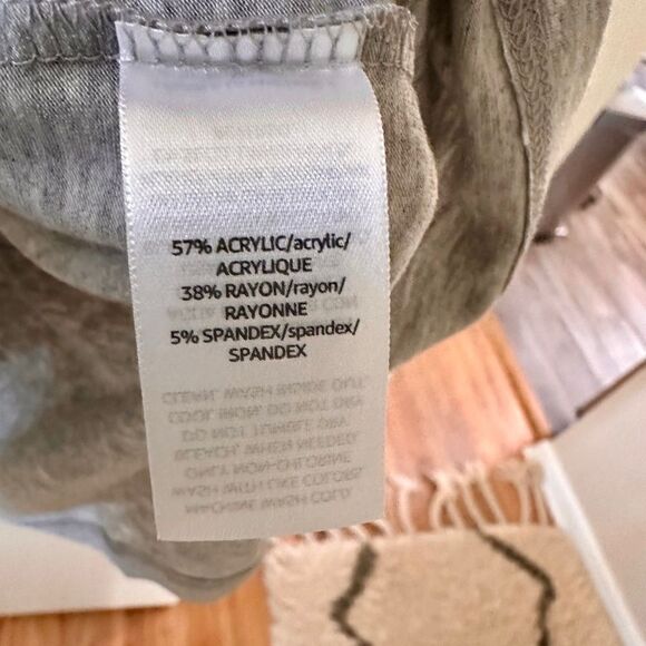 Cozy Daily Ritual light grey turtleneck dress, loose fit, cute with boots.  L - Picture 3 of 4